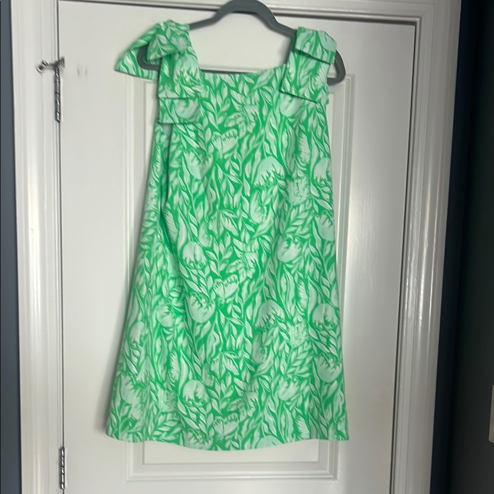 Lilly Pulitzer Green Flutter Sleeve Sundress